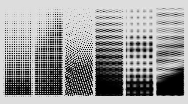 Free vector abstract grunge halftone distorted shapes background design