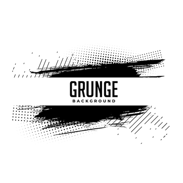 Free vector abstract grunge halftone paint brush background