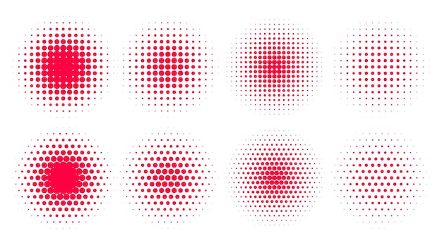 Бесплатное векторное изображение Абстрактные гранж полутоновые розовые круги фон дизайн вектор