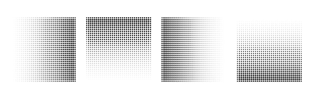 Abstract grunge halftone square shapes background design vector