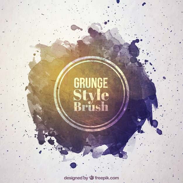 Free vector abstract grunge style brush