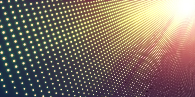 Abstract halfton background with shiny light