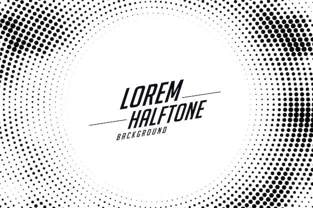 Free vector abstract halftone background in circular style