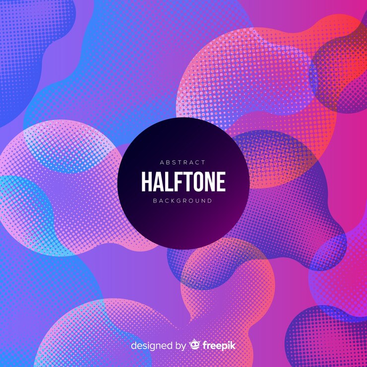 Free Vector abstract halftone background