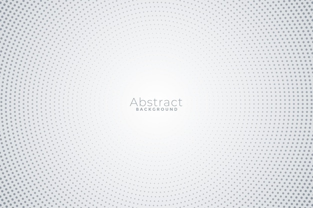 Free vector abstract halftone circles white background