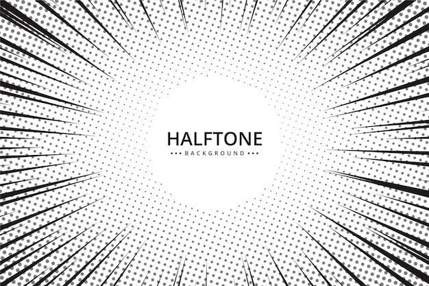 Abstract halftone wallpaper style