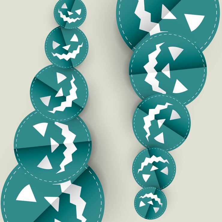 Free Vector abstract halloween pumpkin design
