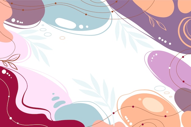 Free vector abstract hand drawn dynamic background