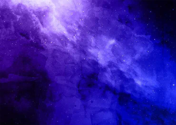 Free Vector abstract hand painted watercolour space galaxy background