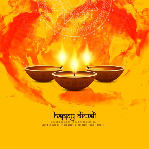 Abstract Happy Diwali decorative background