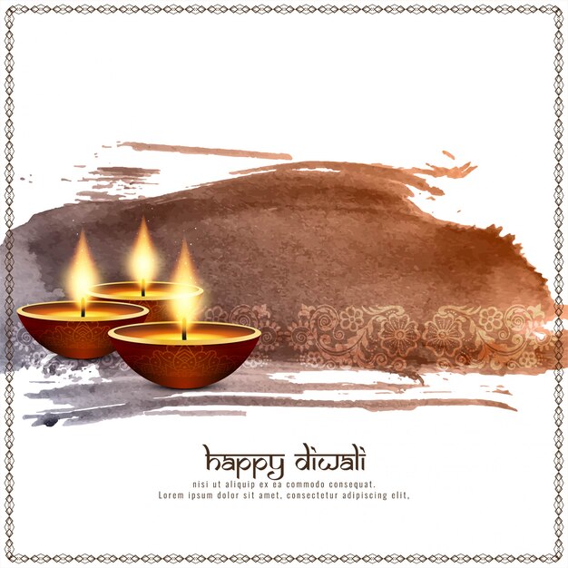 Abstract Happy Diwali decorative background