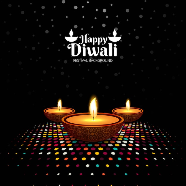 Abstract happy diwali festival card background vector