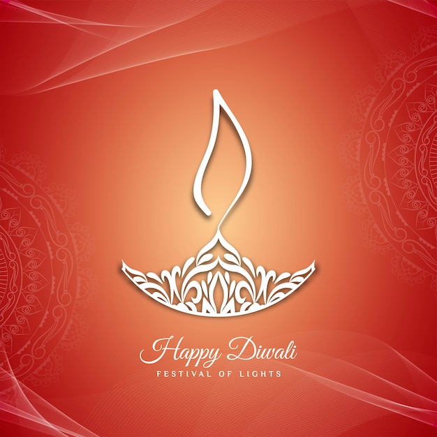 Abstract happy diwali festival greeting background