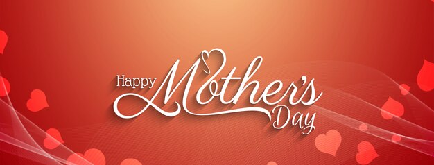 Abstract Happy Mother's day beautiful banner