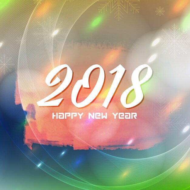 Abstract Happy New Year 2018 background