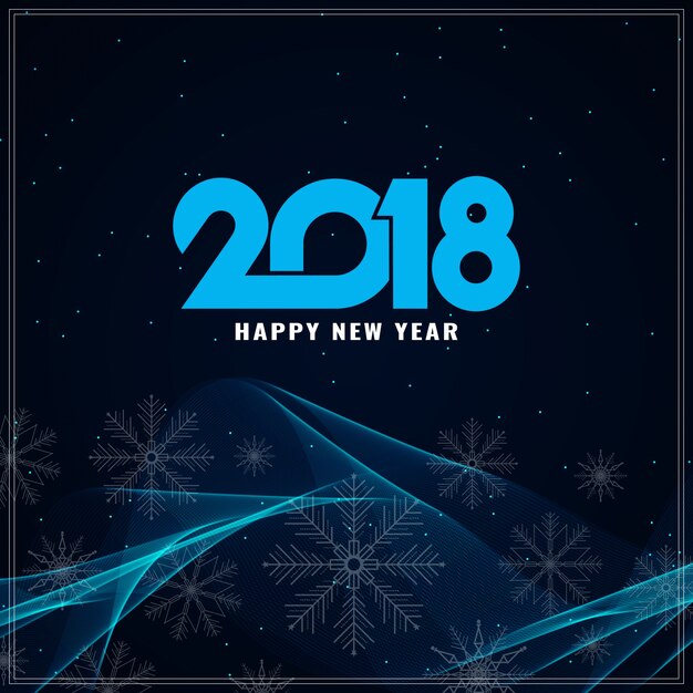 Abstract Happy New Year 2018 background