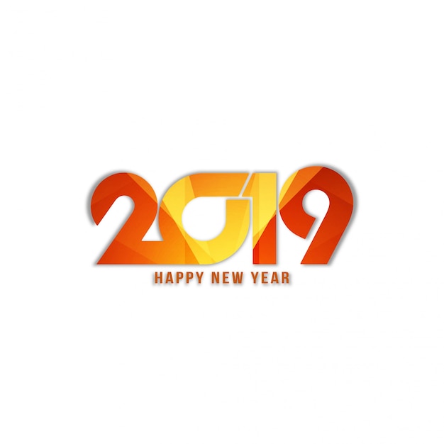 Абстрактный с новым годом 2019 стильный фон текста