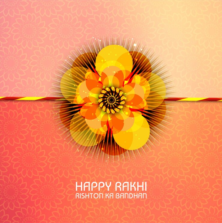 Free Vector abstract for happy raksha bandhan 