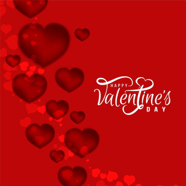 Abstract happy valentine's day beautiful background