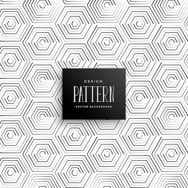 Free vector abstract hexagonal line pattern background