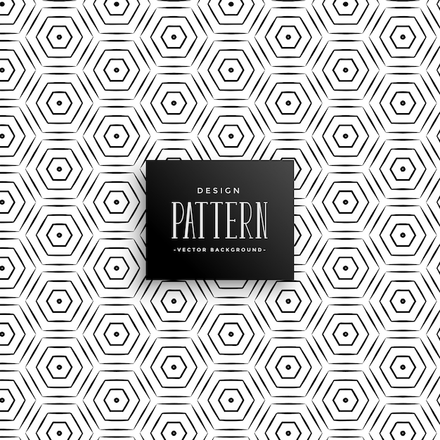 Abstract hexagonal lines pattern background