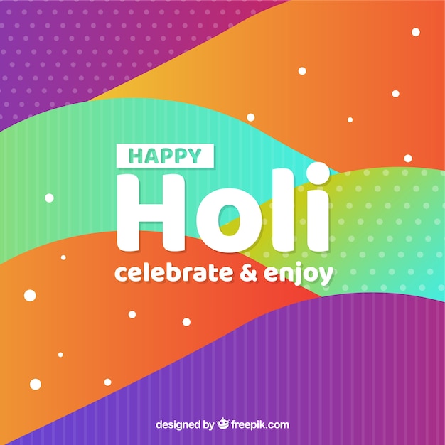 Free Vector abstract holi festival background