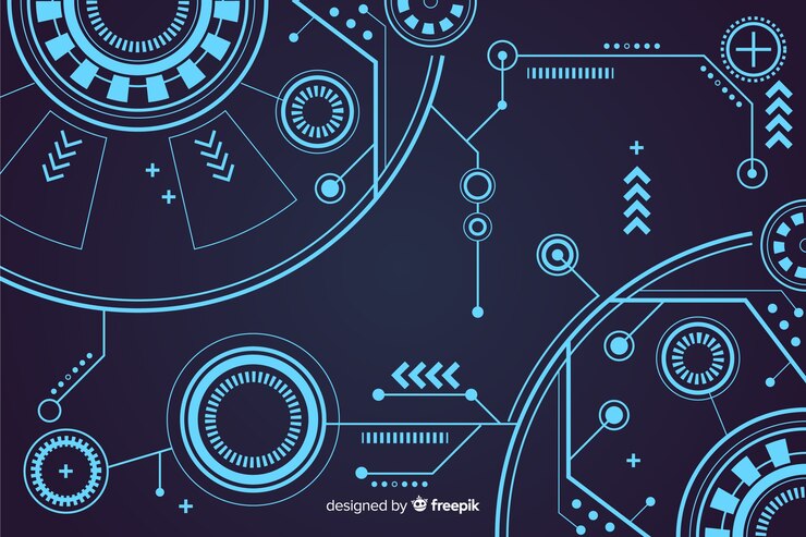 Free Vector abstract hud technology background design