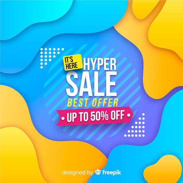 Abstract hyper sales promotion