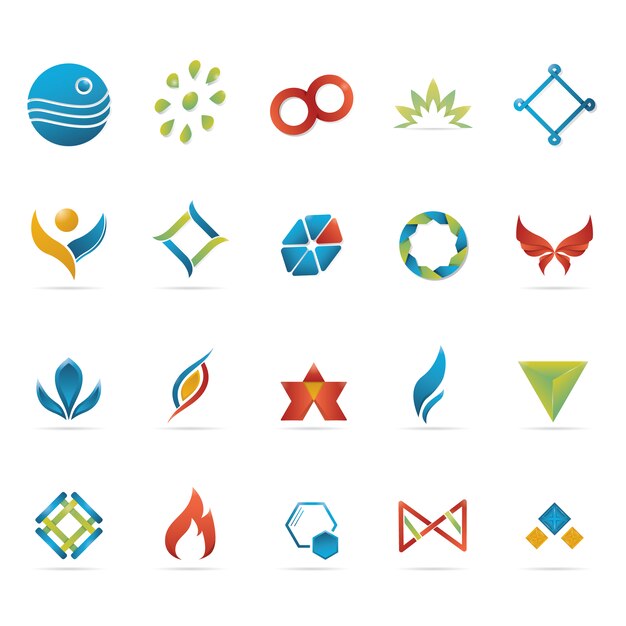 abstract icons collection