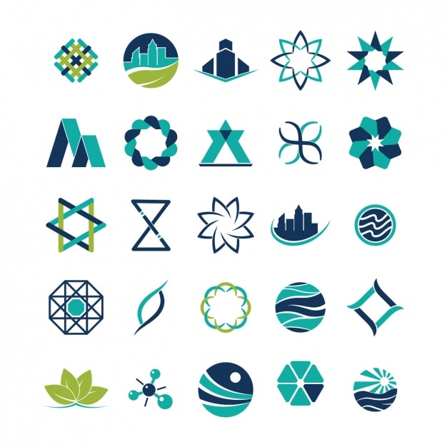 Free vector abstract icons collection