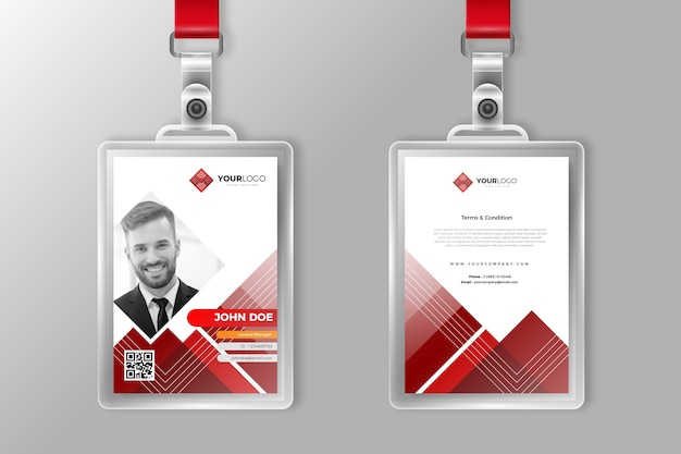 Abstract id cards for company stuff