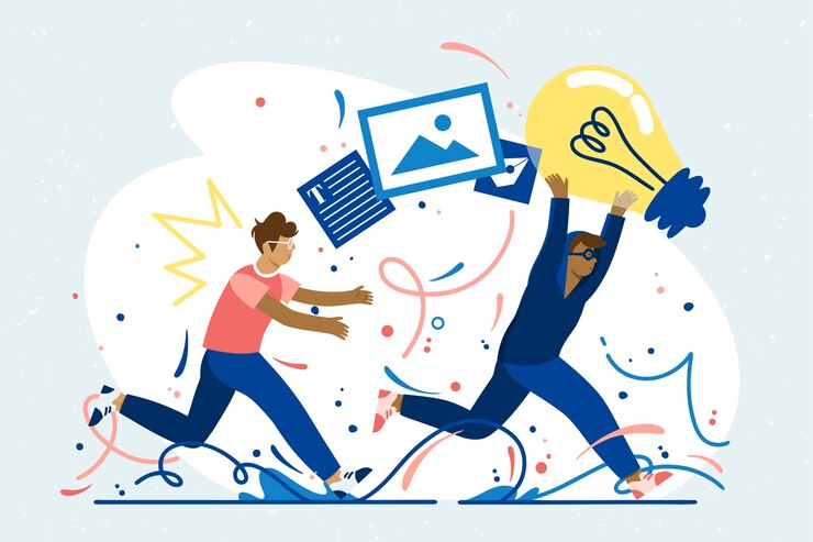 Free Vector abstract illustration of plagiarism concept