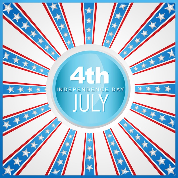 Free vector abstract independence day design