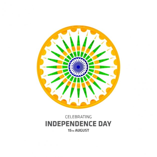 Free Vector abstract india symbol background 