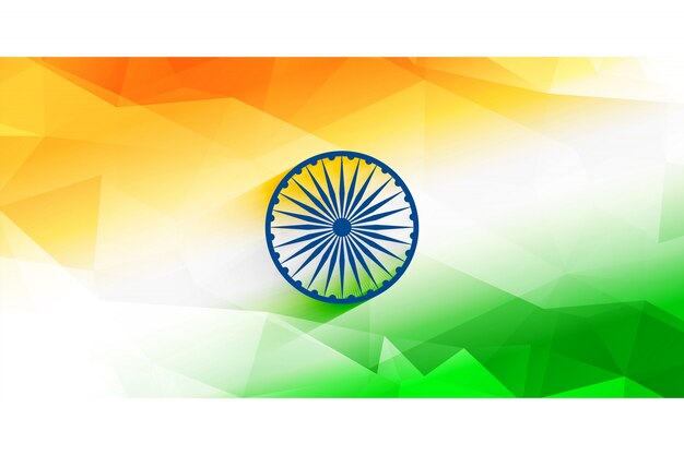 Abstract indian flag background design