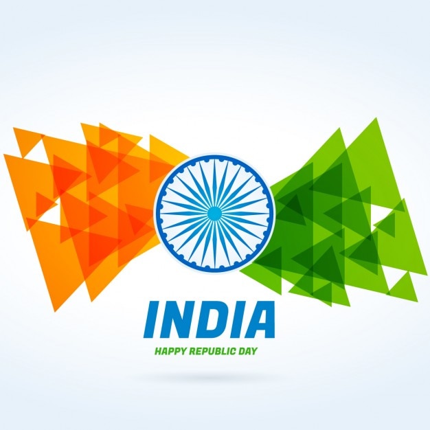 Free vector abstract indian flag design