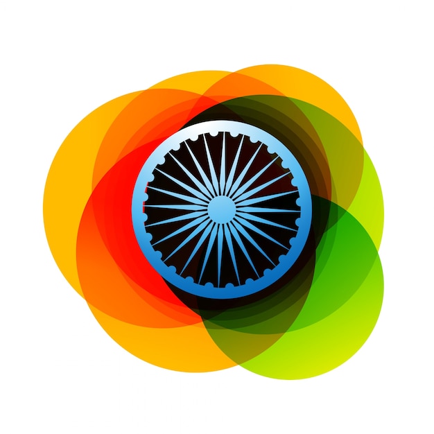 Abstract indian flag design