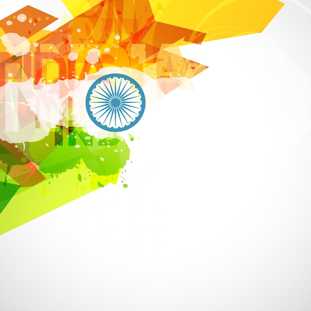 Abstract indian flag design