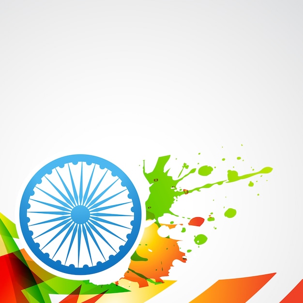 Free vector abstract indian flag design