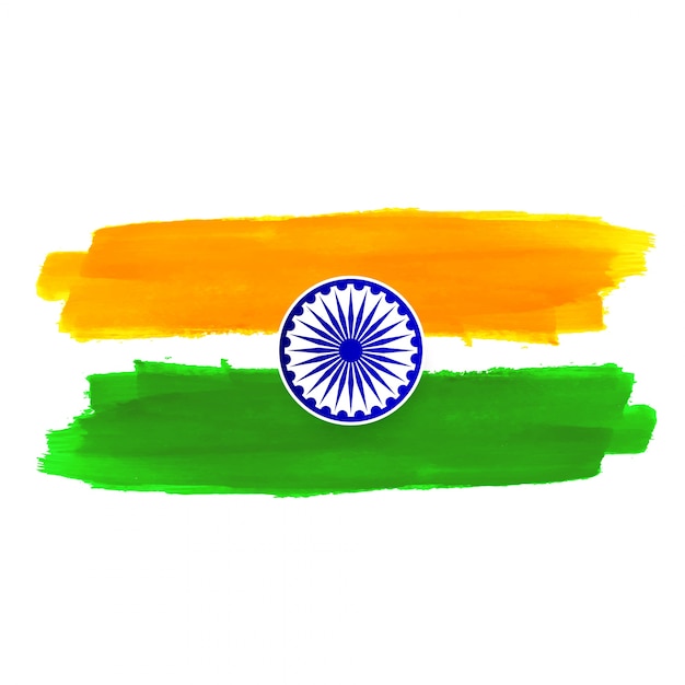 추상적 인 인도 깃발 테마 디자인 배경