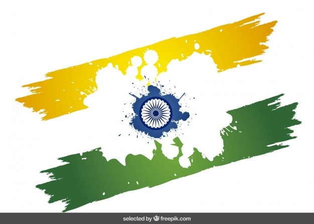 추상 인도 깃발