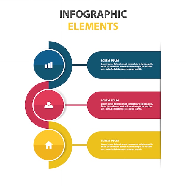Красочный абстрактный бизнес-инфографический шаблон