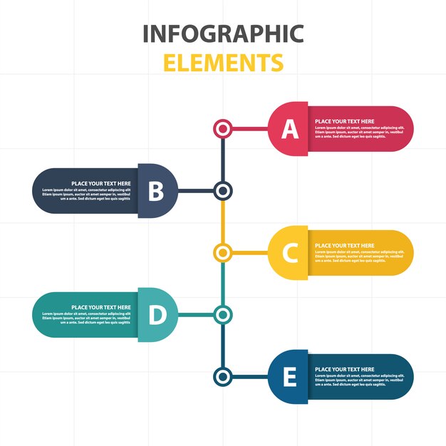 추상 infographic 템플릿