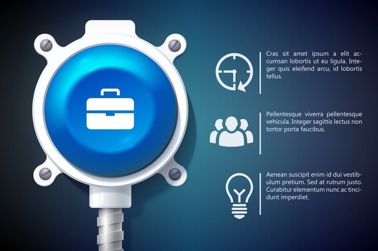 Free Vector abstract infographic web template with three steps