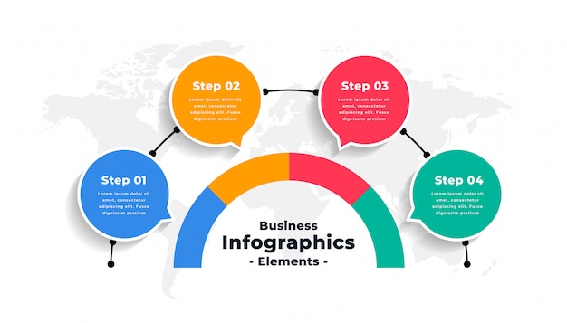 Abstract infographics options number workflow template design