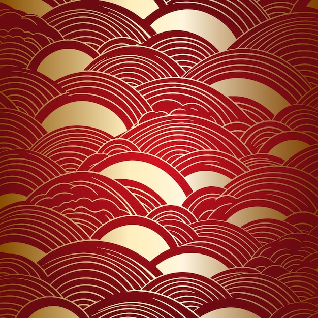 Free vector abstract japanese themed pattern design