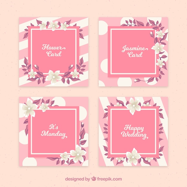 Abstract jasmine cards