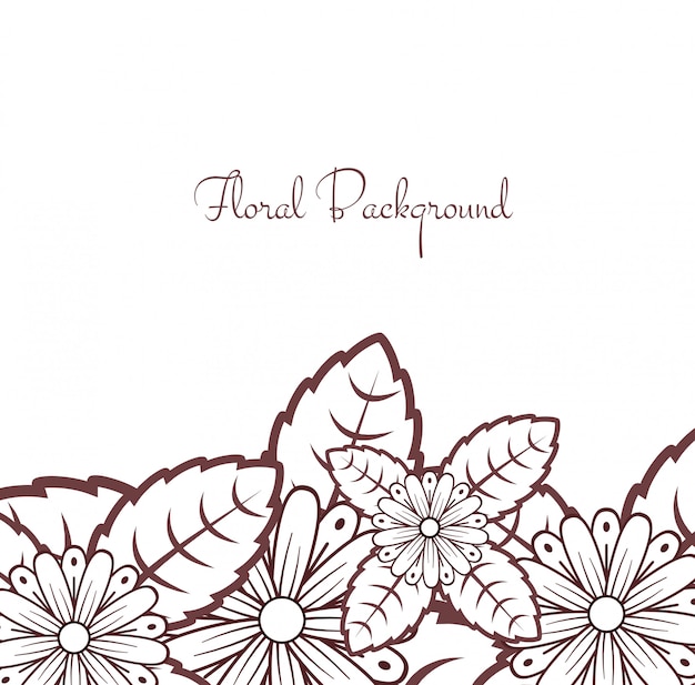 Abstract lace floral background