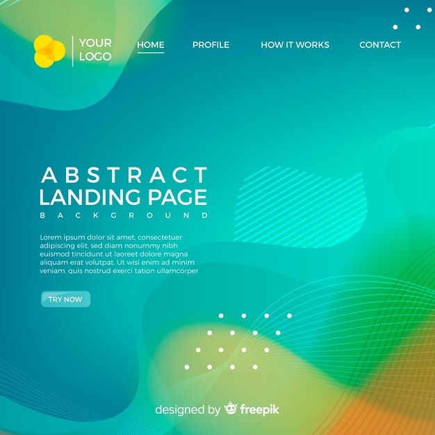 Abstract landing page background