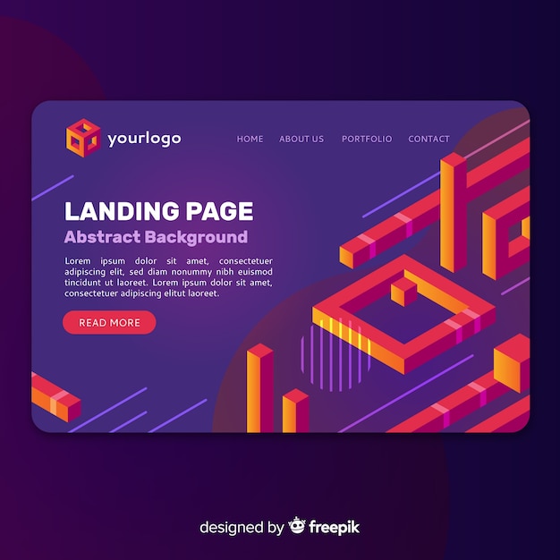 Abstract landing page